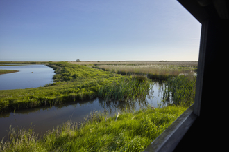 The view from a hide at Cley