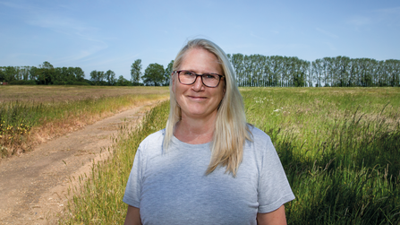 Jo Smithson, Norfolk Wildlife Trust's Director of Finance and Support Services 