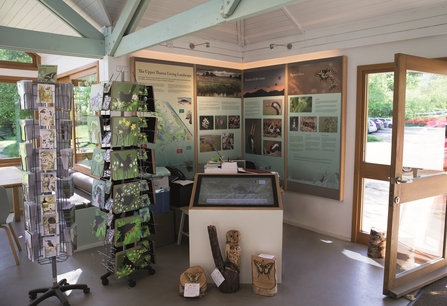 The interactive display board at Hickling visitor centre