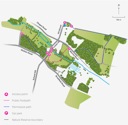 Illustrated map of Southrepps Common