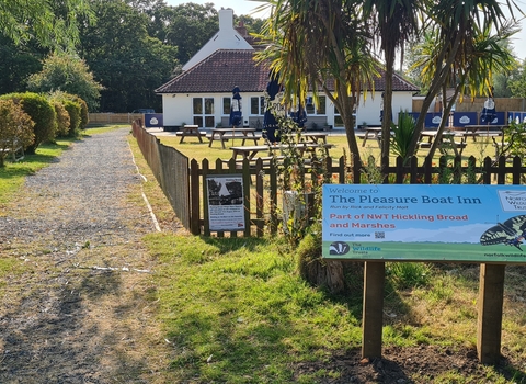 NWT signage at the Pleasure Boat Inn